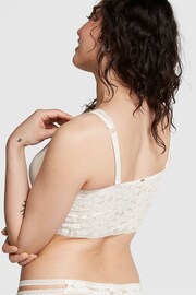 Victoria's Secret PINK Coconut White Lace Lightly Lined Plunge Bralette - Image 2 of 4