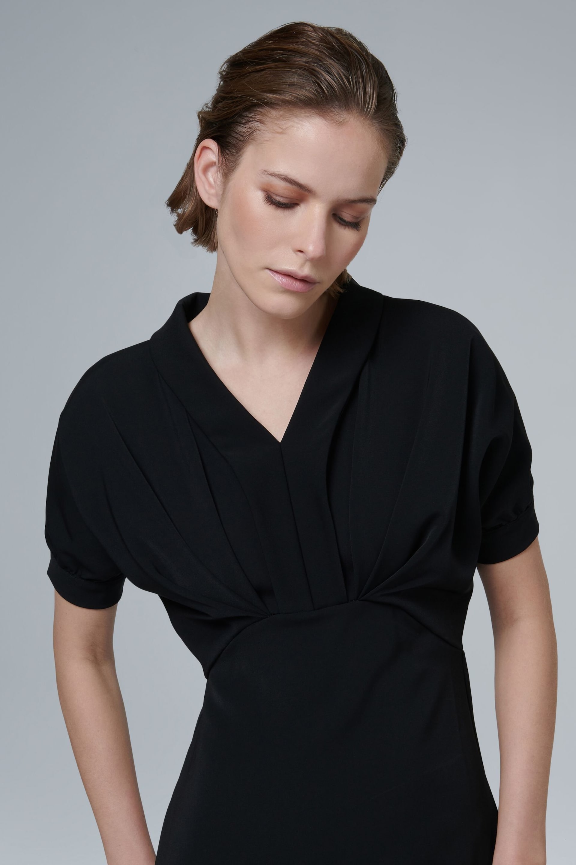 leem Black Batwing Sleeve Maxi Dress - Image 5 of 6