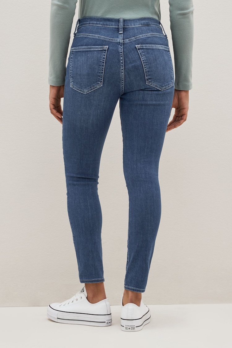 Gap Mid Indigo Blue Stretch High Waisted True Skinny Jeans - Image 2 of 6