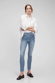 Gap Light Indigo Blue Stretch High Waisted True Skinny Jeans - Image 1 of 2