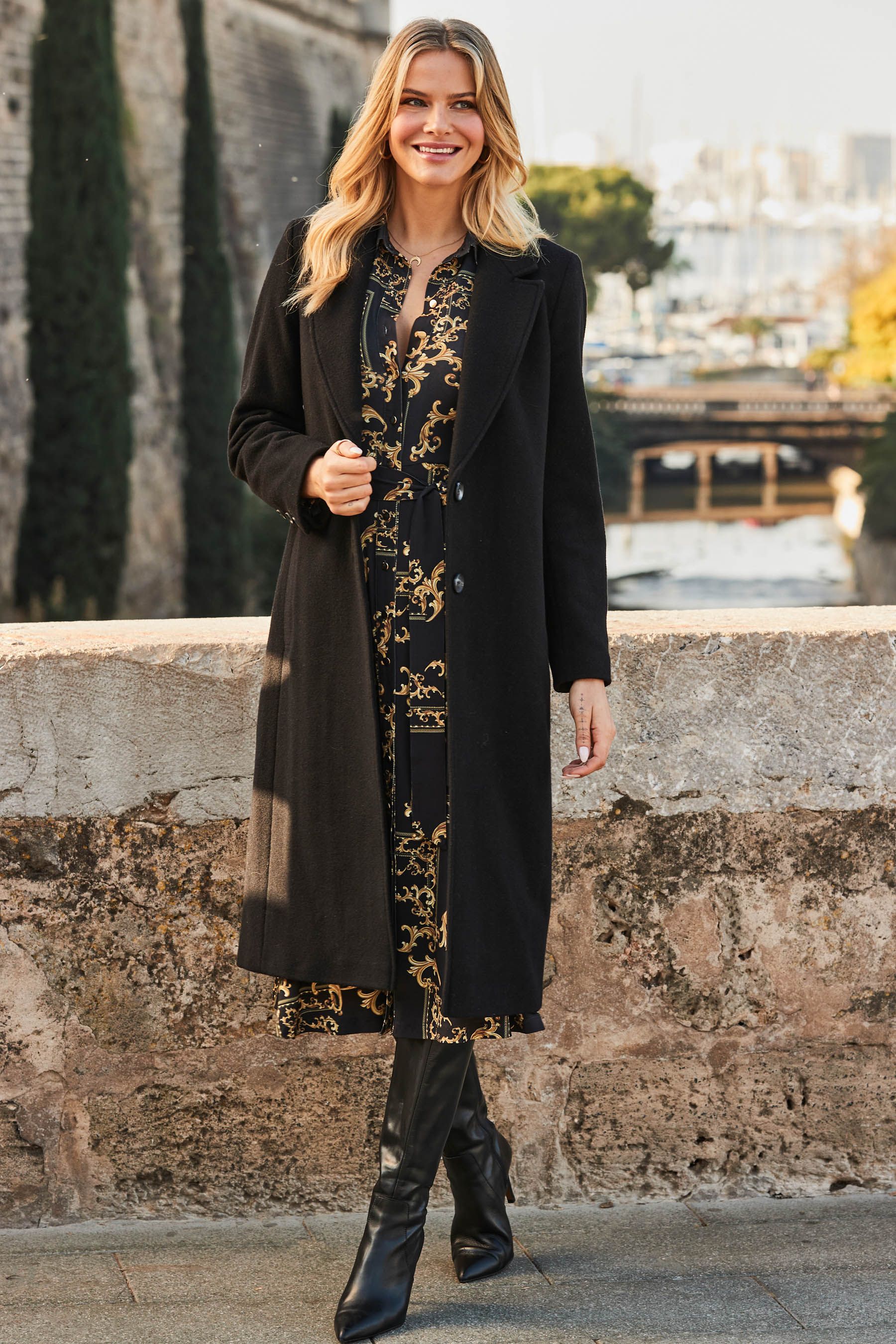 Robe chemise imprimé chaine cheap