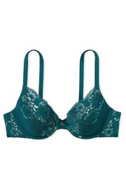 Victoria's Secret Black Ivy Green Floral Lightly Lined Full Cup Bra - Image 4 of 4