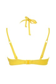 Pour Moi Yellow Coast Underwired Double Strap Bikini Top - Image 5 of 5