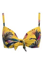 Pour Moi Yellow Padded Paradiso Bikini Top - Image 4 of 5