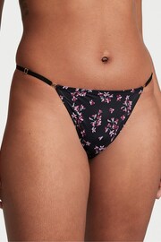 Victoria's Secret Black Floral Thong Knickers - Image 1 of 4