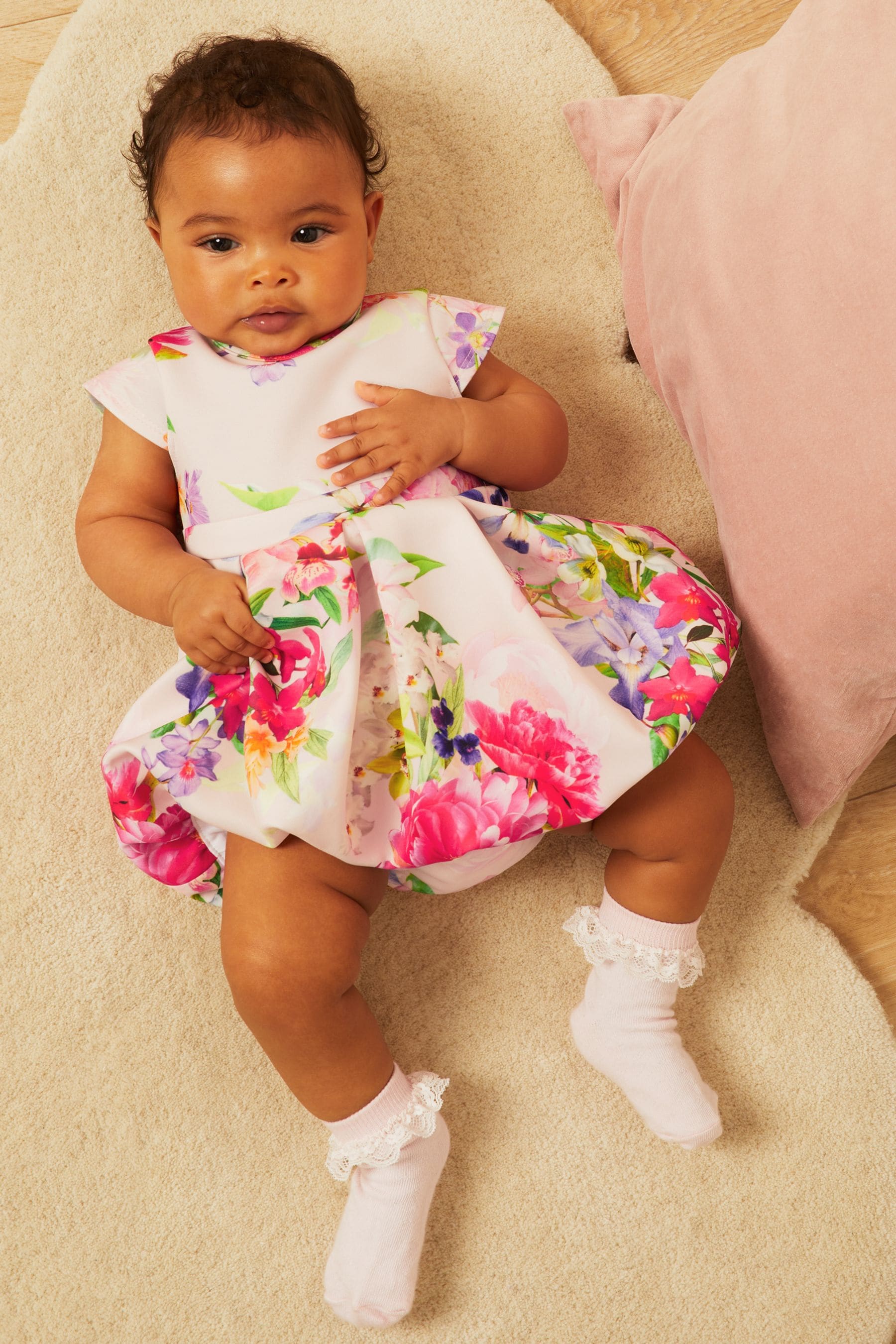 Lipsy girl scuba floral print dress shop