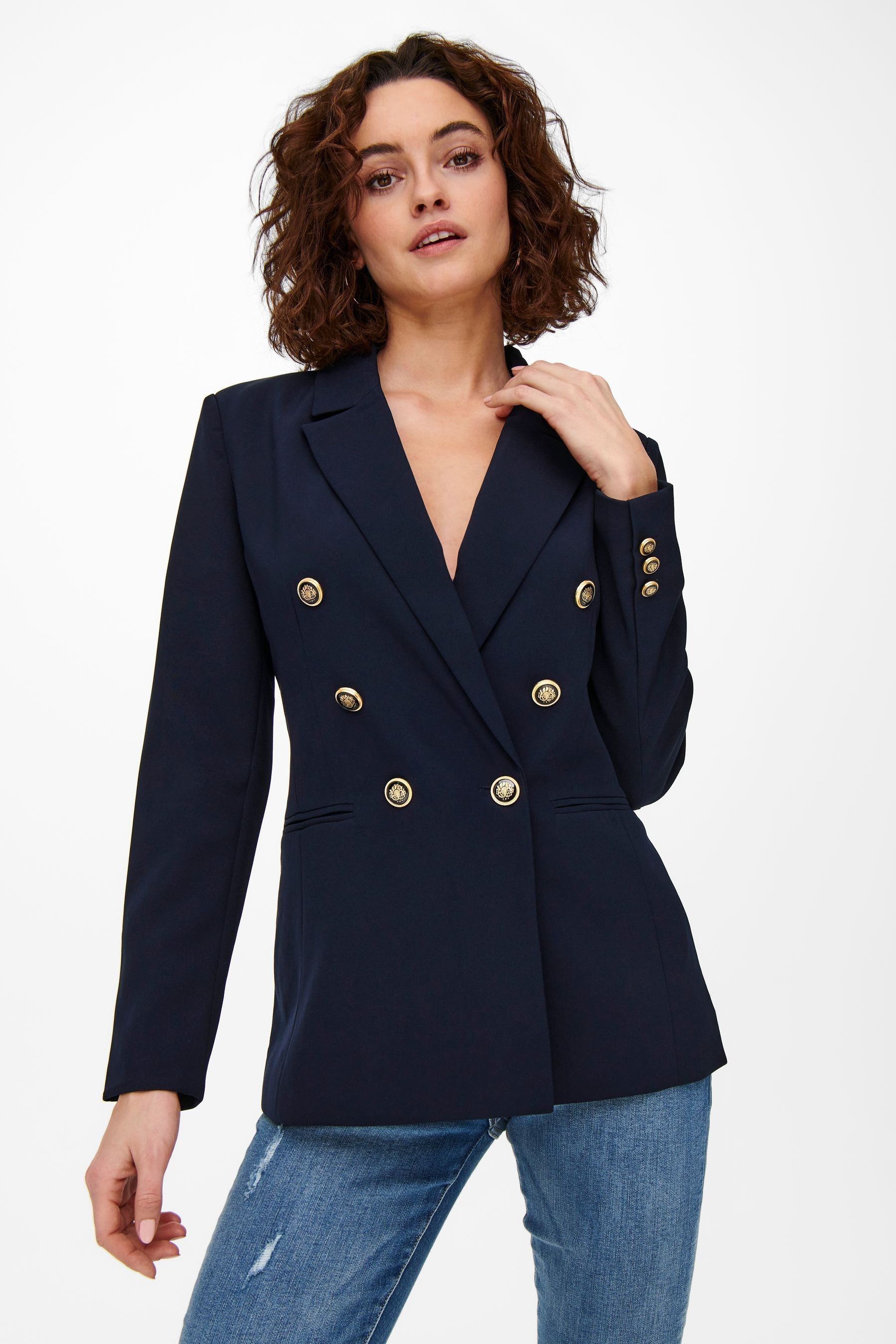 Next navy military coat sale