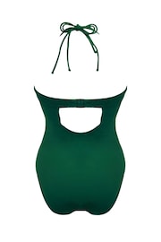 Pour Moi Green Castaway Adjustable Halter Underwired Swimsuit - Image 5 of 5