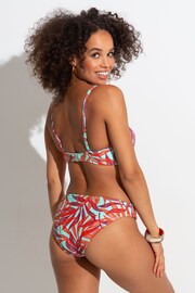 Pour Moi Blue/Red Free Spirit Frill Waist Brief - Image 3 of 5
