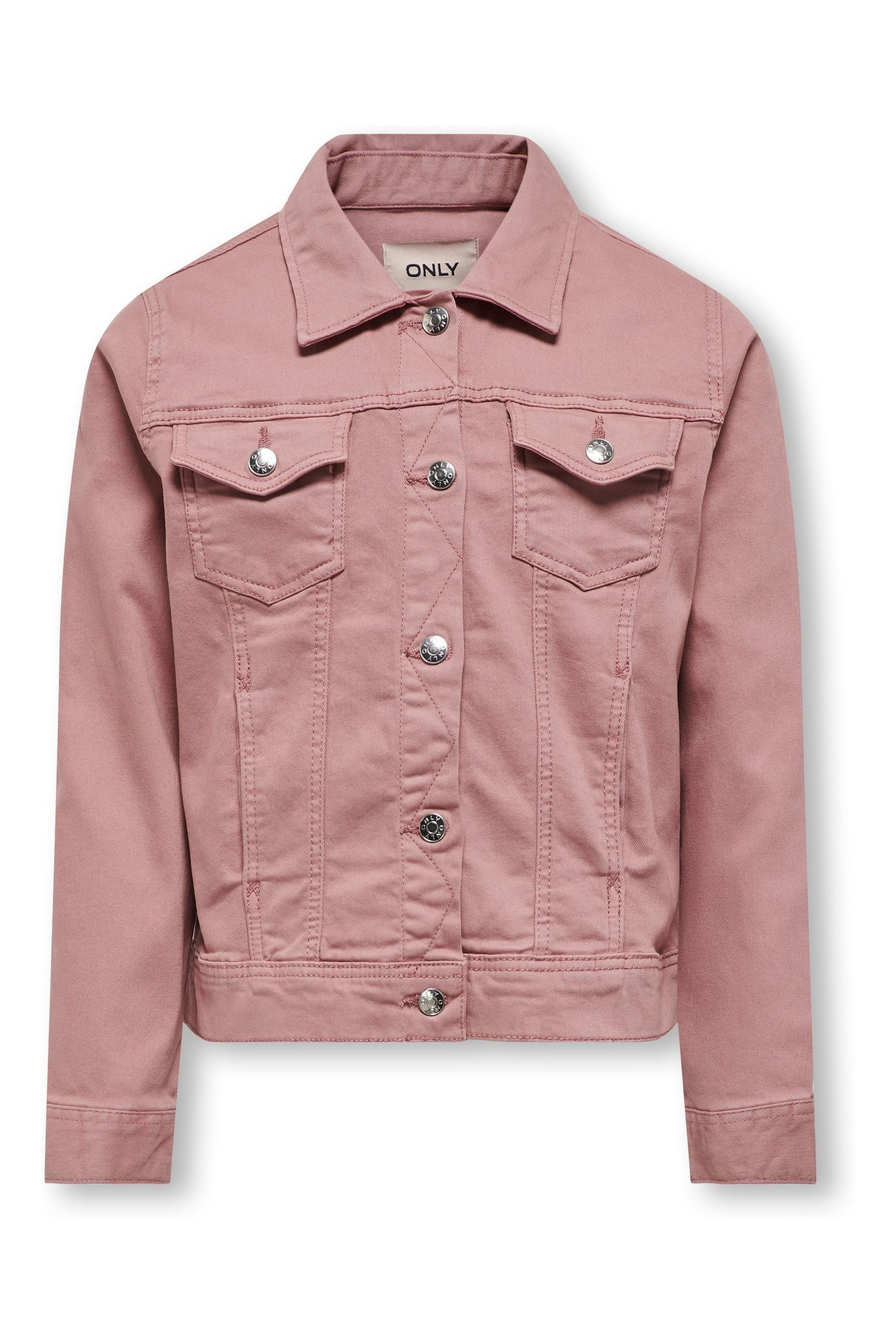 Buy ONLY KIDS Light Pink Denim Jacket from Next Luxembourg