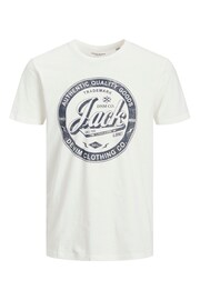 JACK & JONES Cloud Printed Logo TShirt - Image 5 of 5