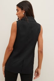 PIECES Black Tailored Waistcoat - Image 3 of 5