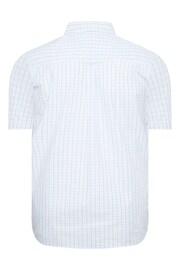 BadRhino Big & Tall Blue Short Sleeve Check Shirt - Image 2 of 2