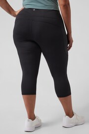 Athleta Black Ultimate Stash Capri Leggings - Image 4 of 4