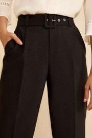 Love & Roses Black Belted Slim Leg Smart Trousers - Image 2 of 4