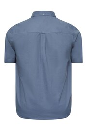 BadRhino Big & Tall Blue Short Sleeve Oxford Shirt - Image 3 of 3