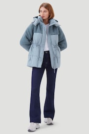 Kaldtvaer Blue Bryne Teddy Borg Poly Short Puffer Jacket - Image 3 of 5