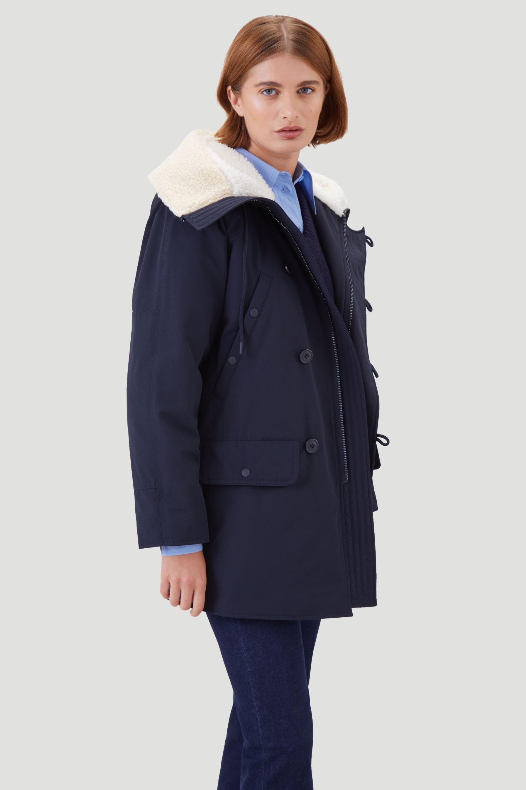 Buy Kaldtvaer Navy Harstad Wind and Water Resistant Padded Parka Coat from Next Luxembourg