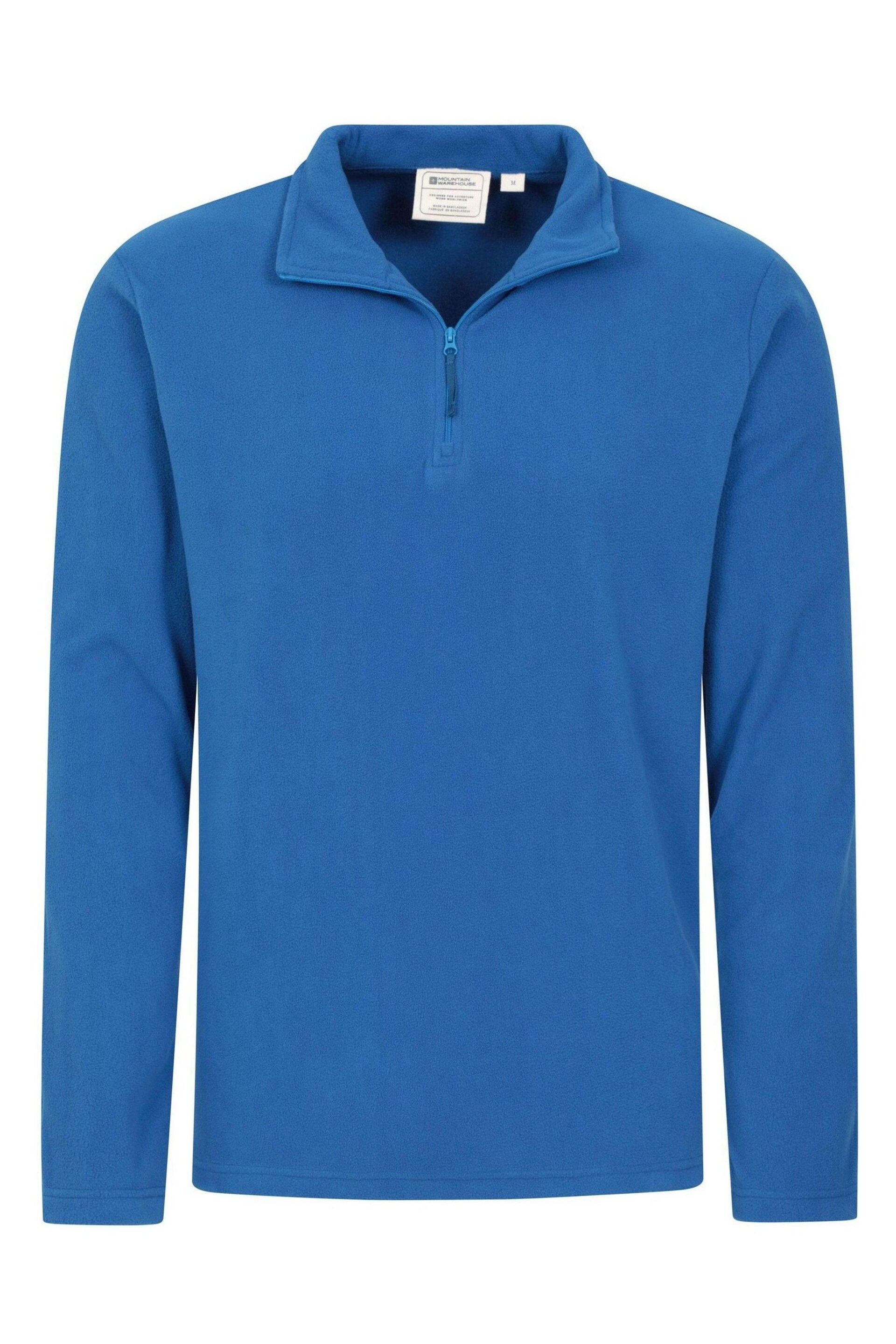 Mountain Warehouse Blue Camber Half-Zip Fleece - Mens - Image 4 of 5