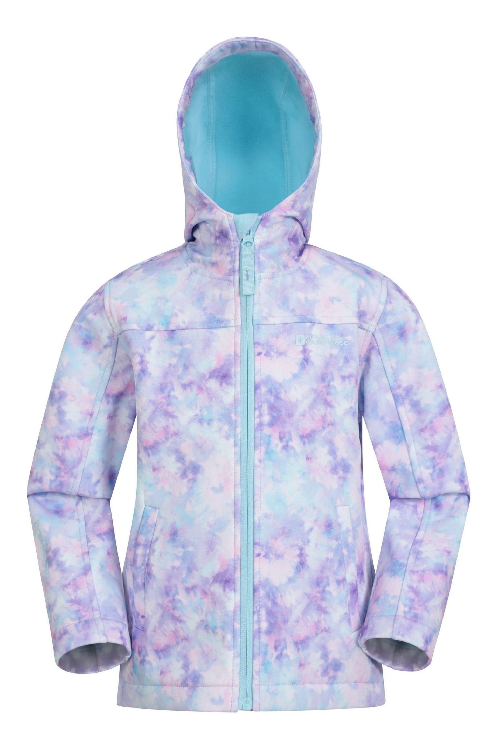 Mountain Warehouse Purple Exodus Water Resistant Softshell - Kids - Image 1 of 5