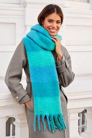 Lipsy Blue Super Soft Chunky Brushed Large Scarf - Image 3 of 4