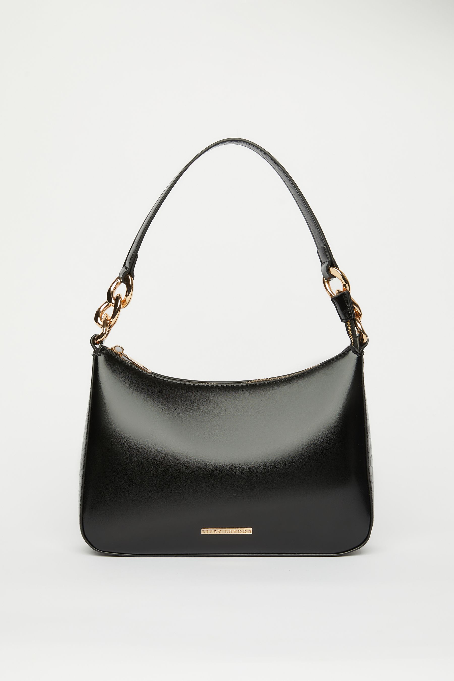Buy Lipsy Black Chain Scoop Shoulder Bag from Next Luxembourg