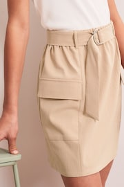 Lipsy Camel Belted Cargo Skirt - Image 4 of 4