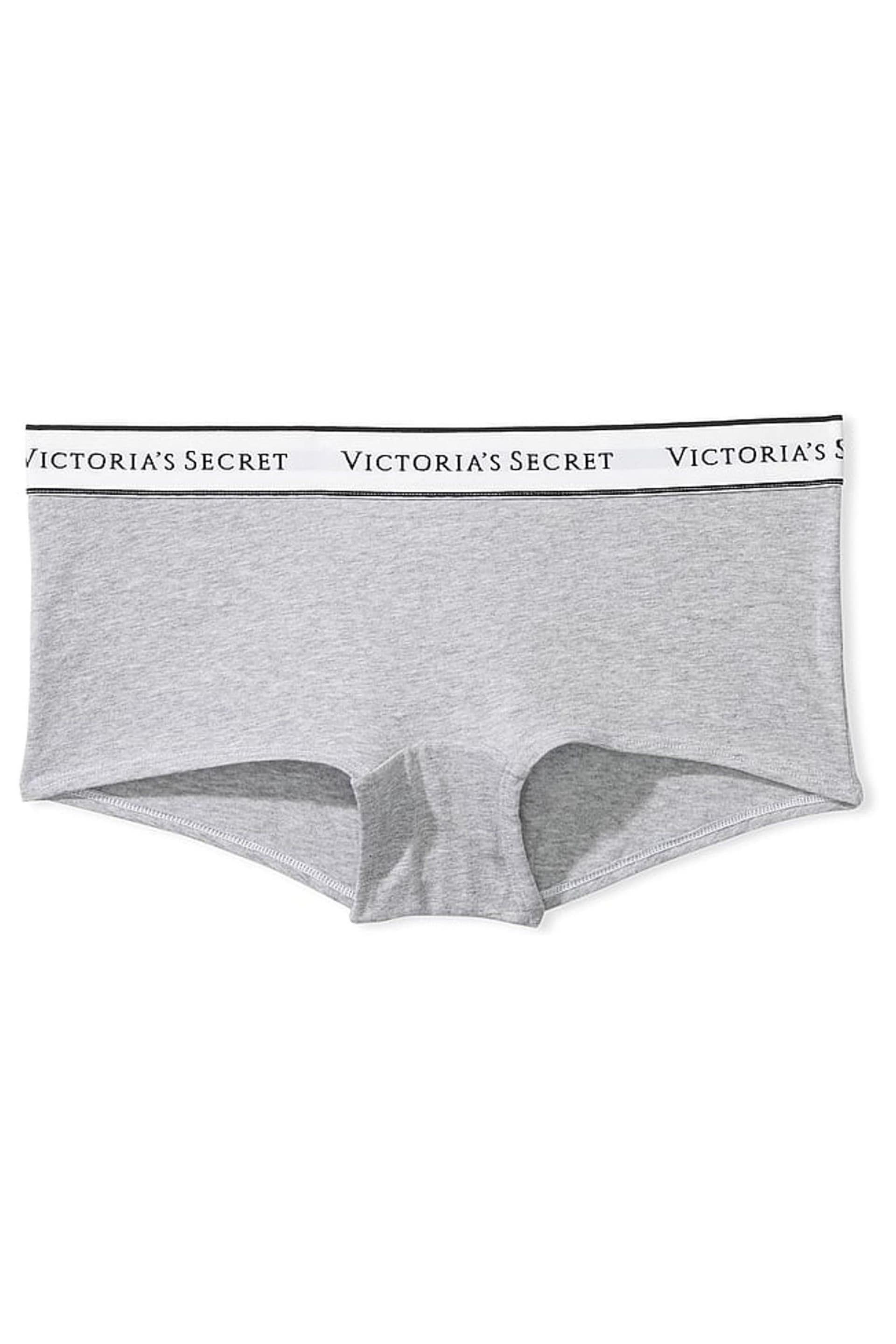 Victoria's Secret Heather Grey Short Logo Knickers - Image 3 of 3
