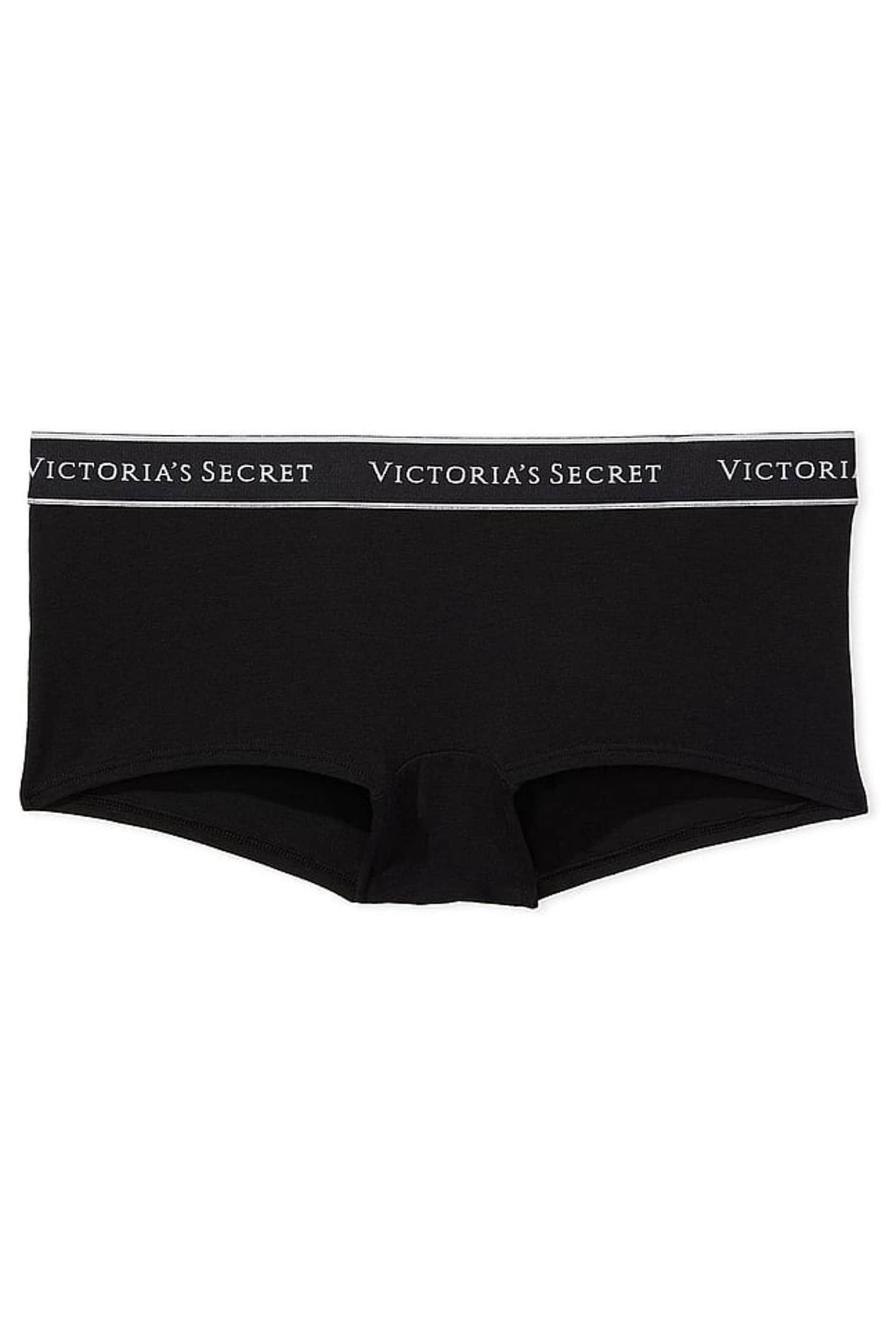 Victoria's Secret Black Short Logo Knickers - Image 3 of 3