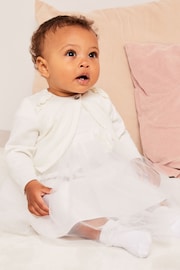 Lipsy Ivory White Baby Occasion Shrug - Image 1 of 6