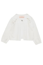 Lipsy Ivory White Baby Occasion Shrug - Image 5 of 6