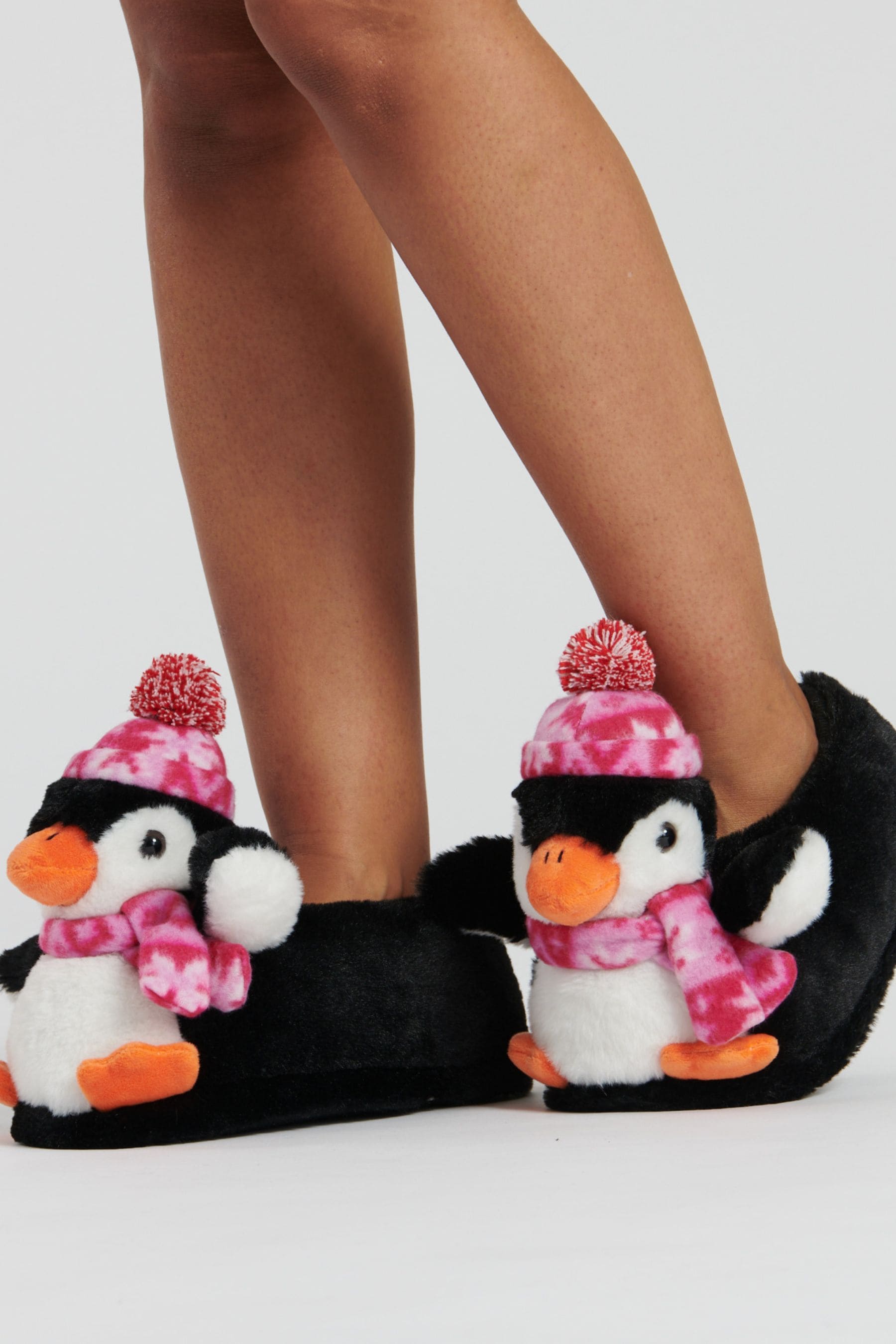 Buy Loungeable Black Tye Dye Penguin Slippers from Next Germany