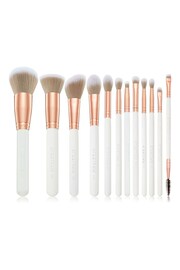 Spectrum Collections 12 Piece White Marble Brush Set - Image 4 of 4