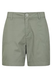 Mountain Warehouse Green Bayside 100% Organic Cotton Womens Shorts - Image 1 of 3