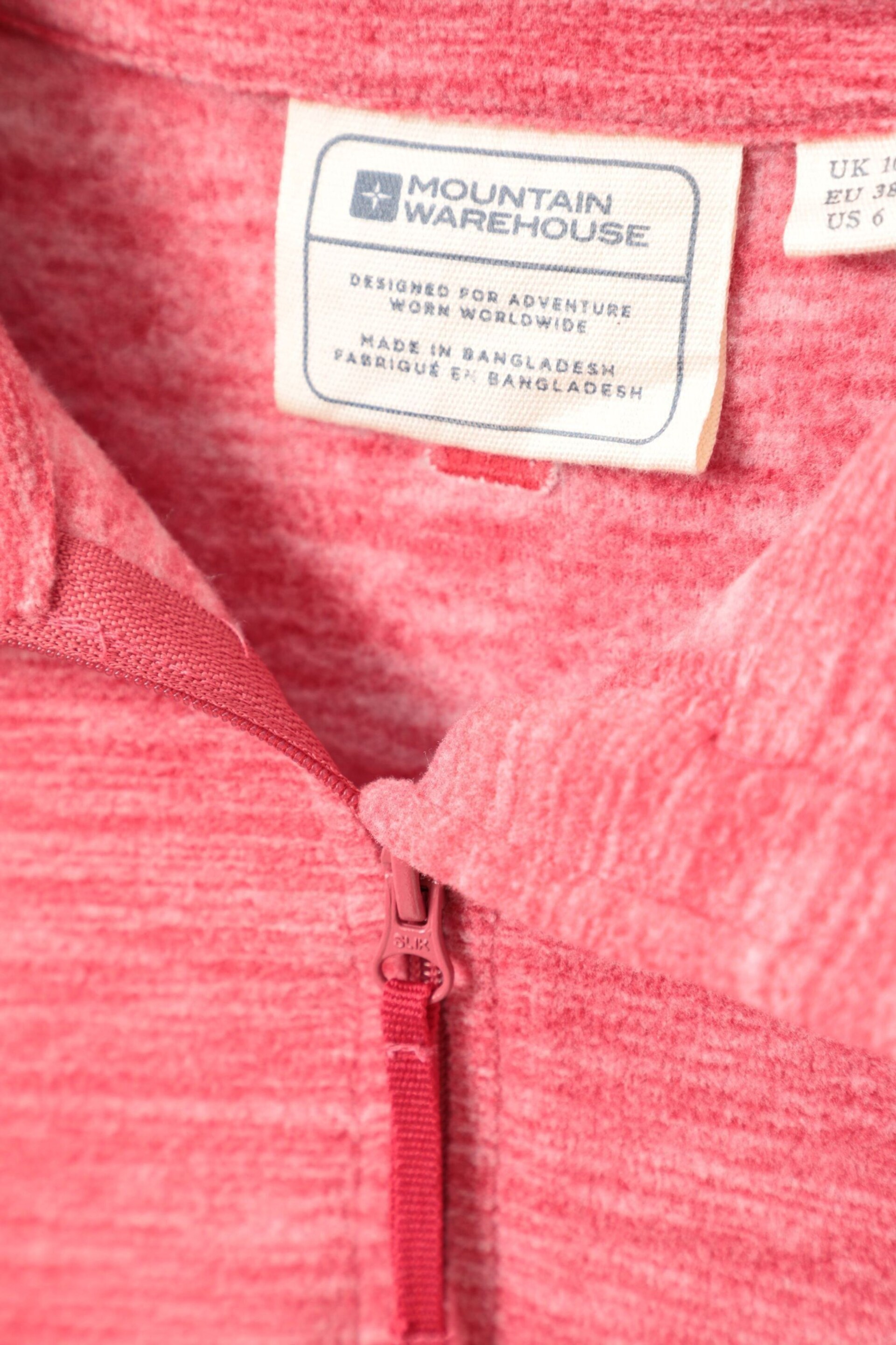 Mountain Warehouse Coral Pink Snowdon Melange Womens Half-Zip Fleece - Image 5 of 5