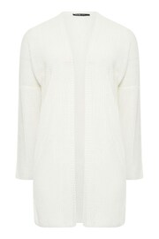 Yours Curve White Pointelle Cardigan - Image 4 of 4