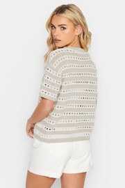 PixieGirl Petite Neutral Stripe Jumper - Image 3 of 4