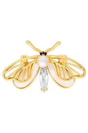 Jon Richard Gold Butterfly Pearl And Mother Of Pearl Brooch - Gift Boxed - Image 2 of 2
