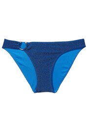 Victoria's Secret Diver Blue Cheeky Shimmer Swim Bikini Bottom - Image 3 of 3
