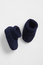 Gap Blue Baby Brannan Booties - Image 1 of 1