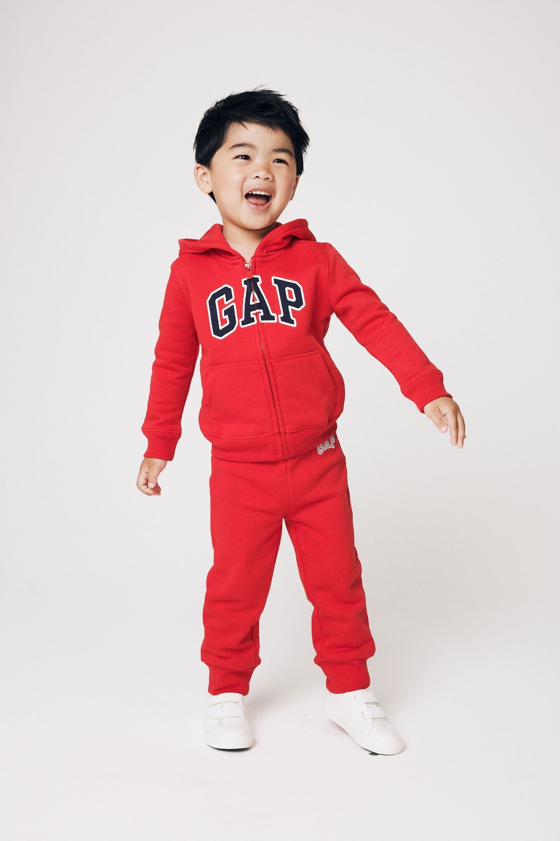 Gap Red Logo Zip Up Hoodie (Newborn - 5yrs) - Image 4 of 8