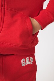 Gap Red Logo Zip Up Hoodie (Newborn - 5yrs) - Image 6 of 8