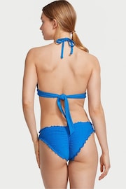 Victoria's Secret Shocking Blue Fishnet Halter Swim Bikini Top - Image 2 of 3