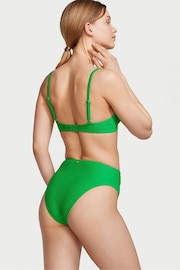 Victoria's Secret Green Fishnet Padded Swim Bikini Top - Image 2 of 3