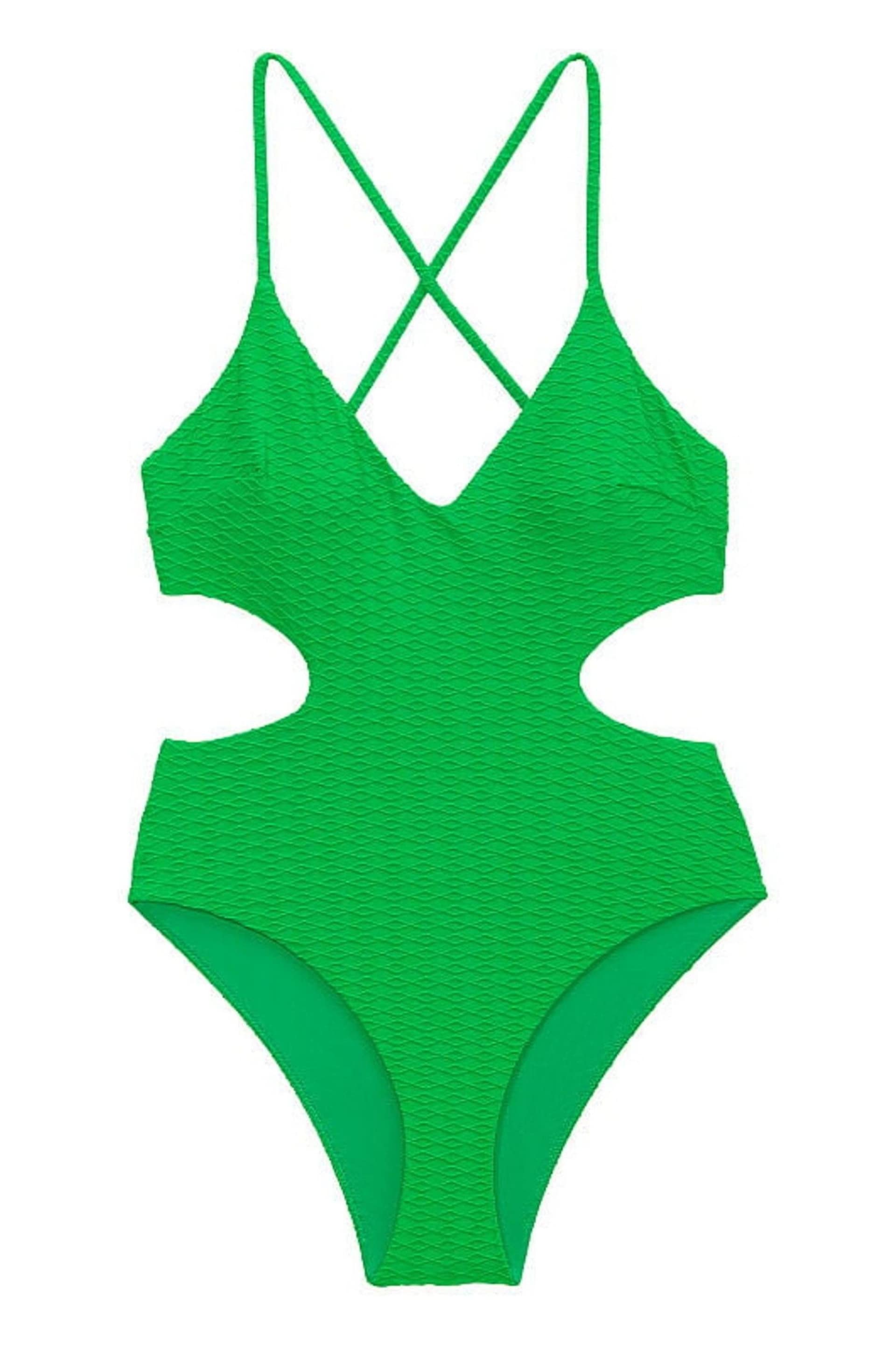 Victoria's Secret Green Fishnet Swimsuit - Image 3 of 4
