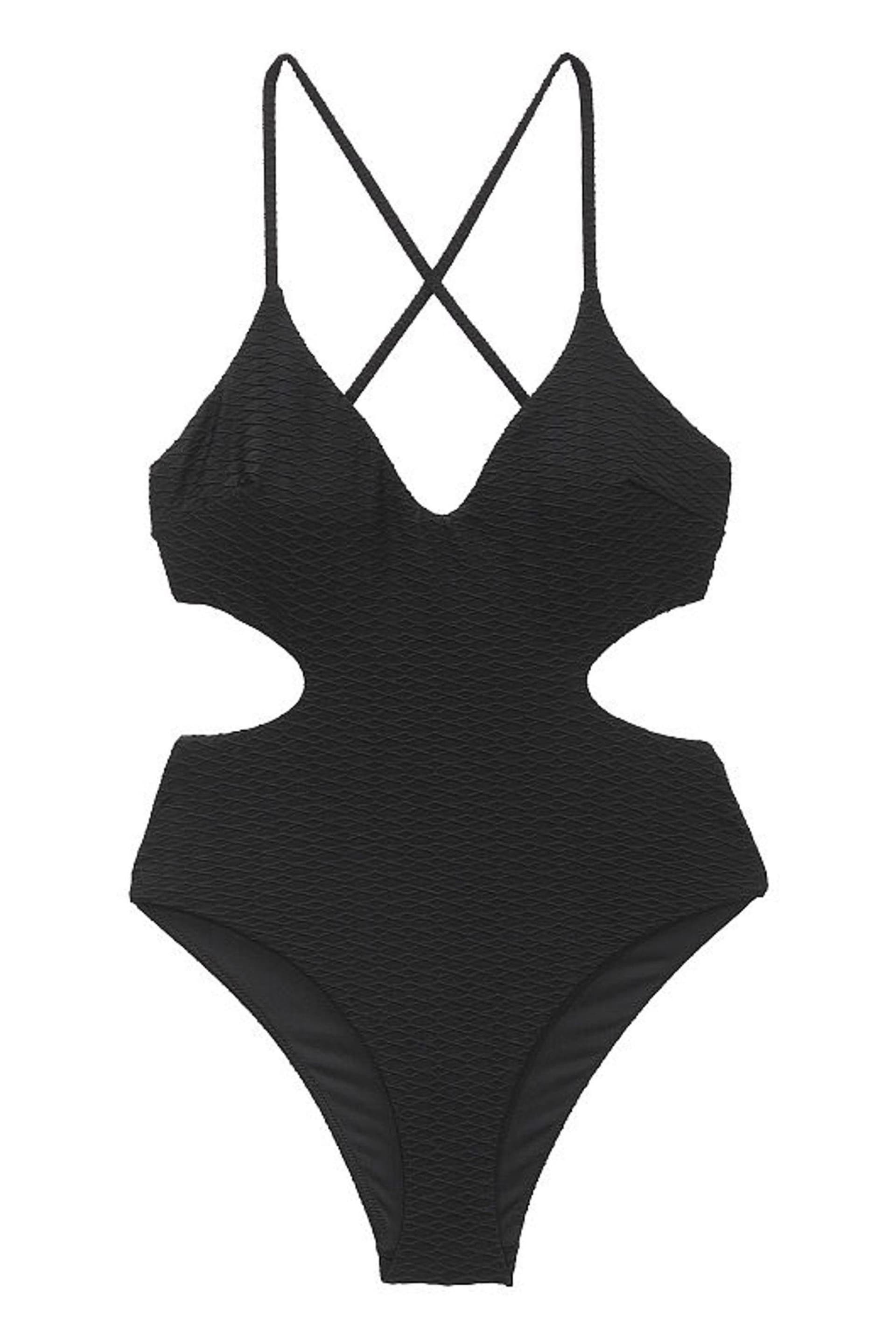 Victoria's Secret Black Fishnet Cutout Swimsuit - Image 3 of 3