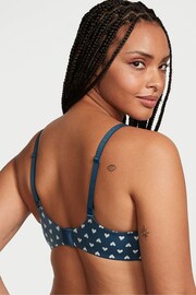 Victoria's Secret Midnight Sea Navy Blue Heart Lightly Lined Full Cup Bra - Image 2 of 3