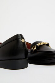 Lipsy Black Flat Metal Trim Slim Sole Loafer - Image 8 of 8