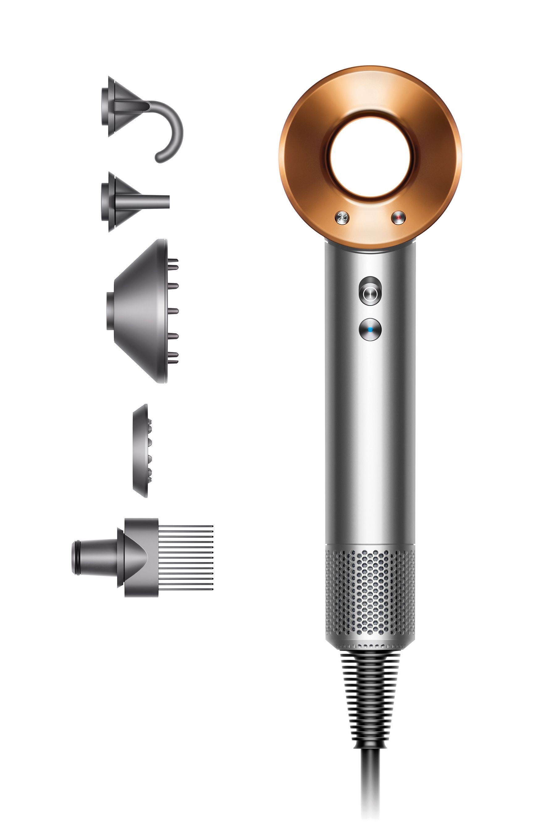 Dyson supersonic hair dryer silver top