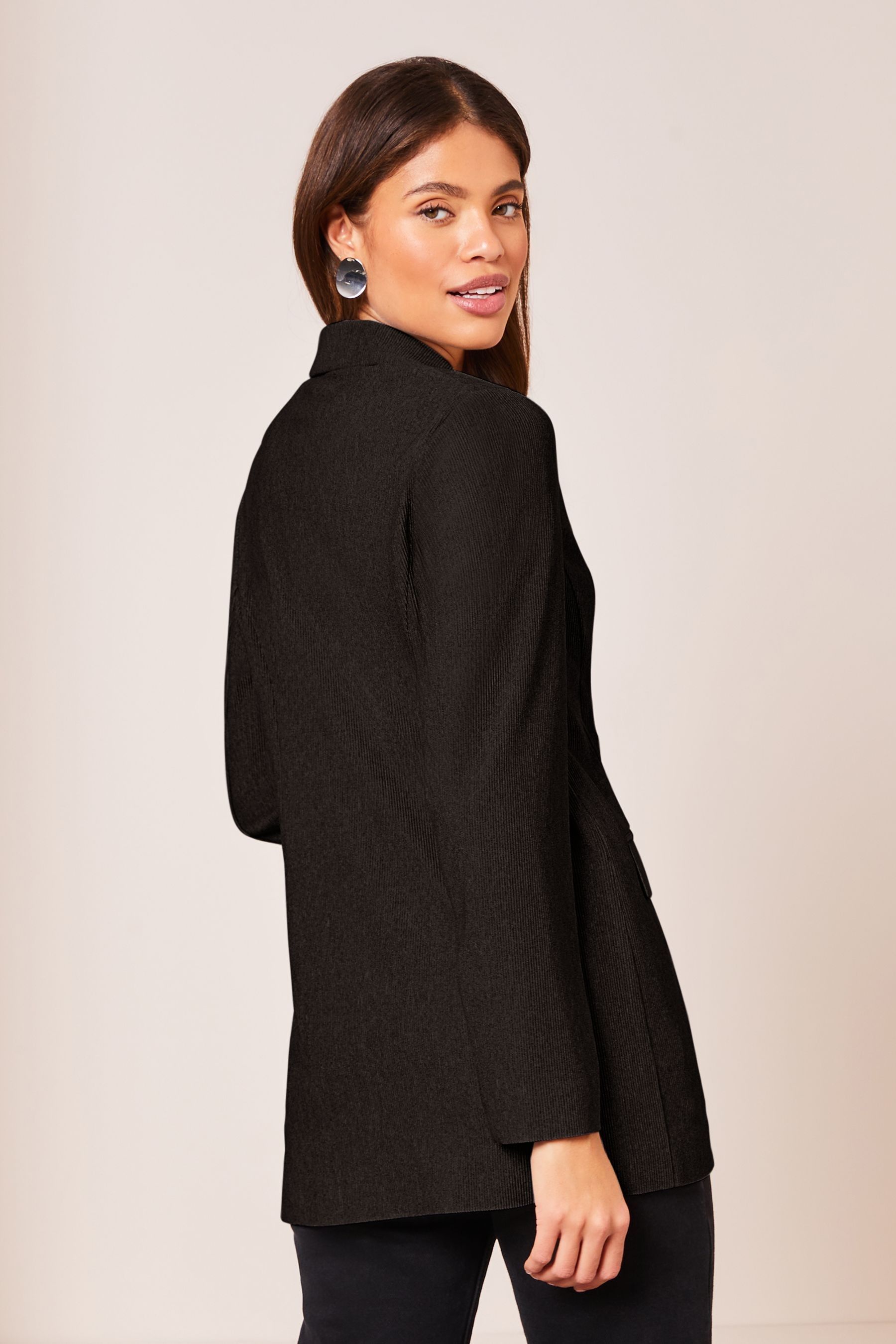 Buy Lipsy Black Petite Jersey Ribbed Blazer from Next Austria